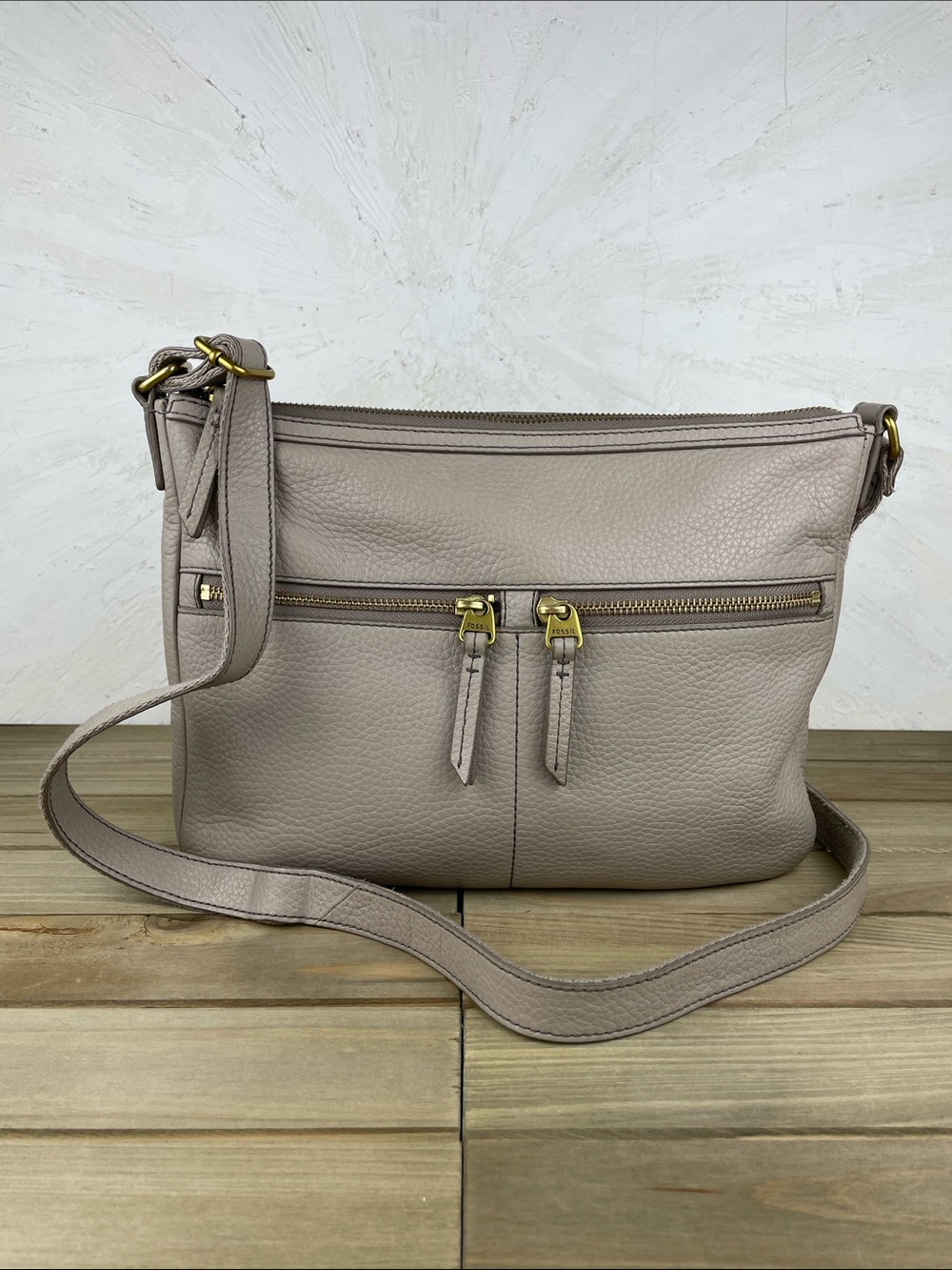 Fossil Leather Crossbody Bag
